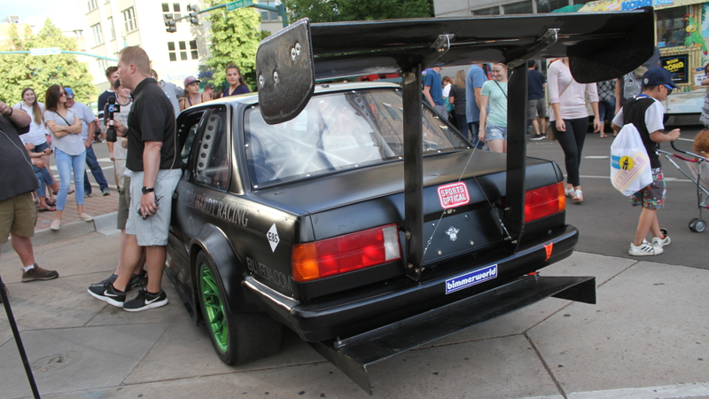 Perhaps the most hardcore BMW E30 I’ve ever seen. I also caught local favorite Hardy speaking to a local news crew.